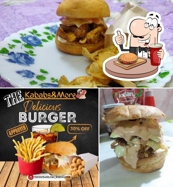 Order a burger at Kababs & More