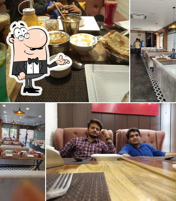 Take a seat at one of the tables at Saffron