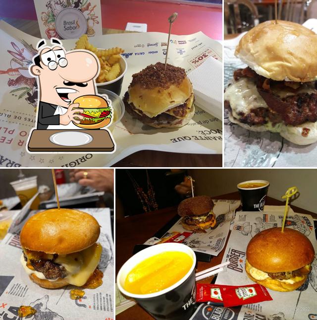 Experimente um hambúrguer no The Black Beef