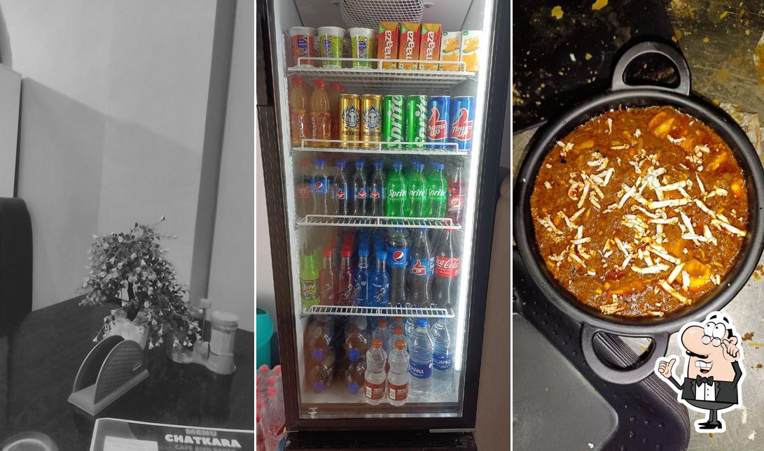 Take a seat at one of the tables at chatkara cafe and restro