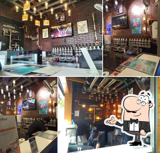 The interior of Frozen Bottle - Milkshakes, Desserts, and Ice Cream