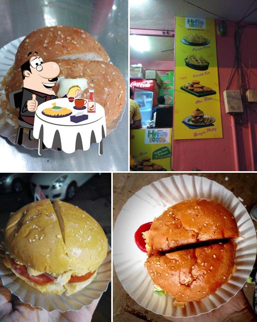 Order a burger at Hari Burger Corner