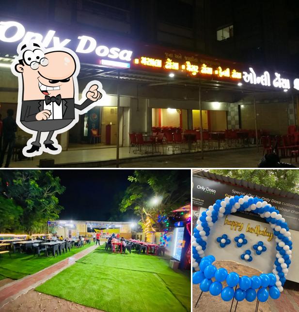 Enjoy the view at the outside area of Only Dosa House