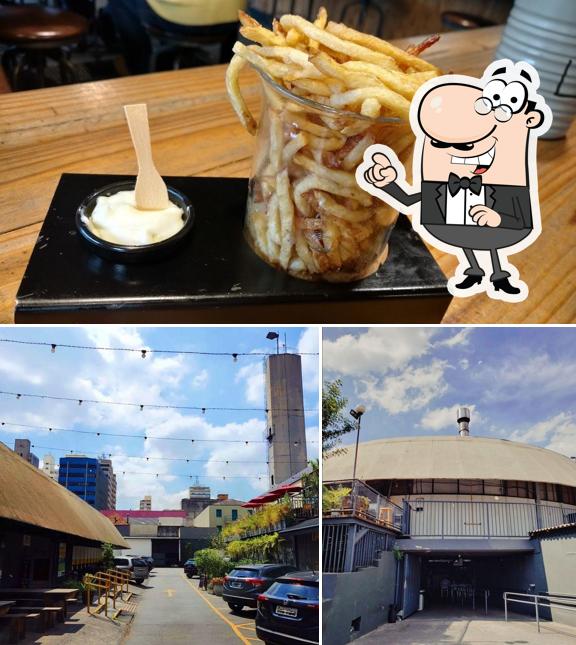 A foto do C6 Burger’s exterior e comida