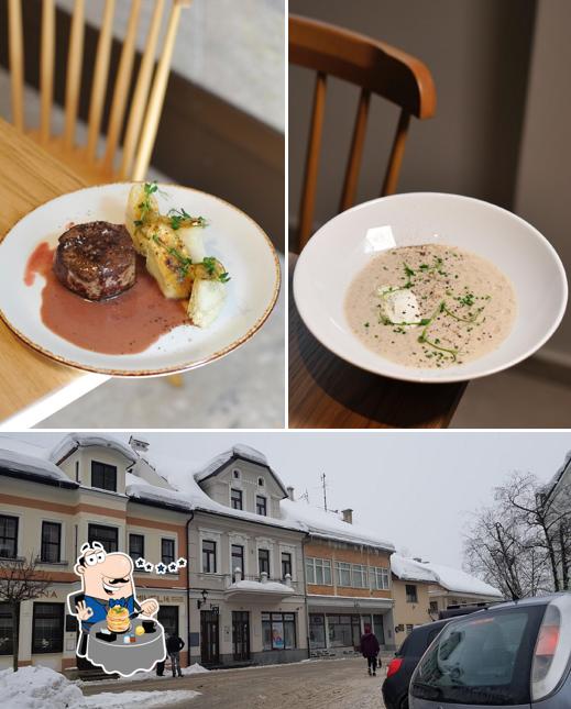 La immagine della cibo e esterno di Gostilna Mihelič