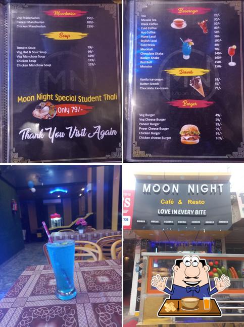 Food at Moon night cafe & resto