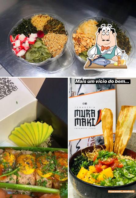 Salmão grelhado em Muramaki Culinária Japonesa