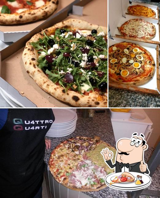 A Pizzeria Quattro Quarti, puoi assaggiare una bella pizza