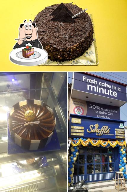 Chocolate cake at Souffle Cake Shop Lodha Heaven