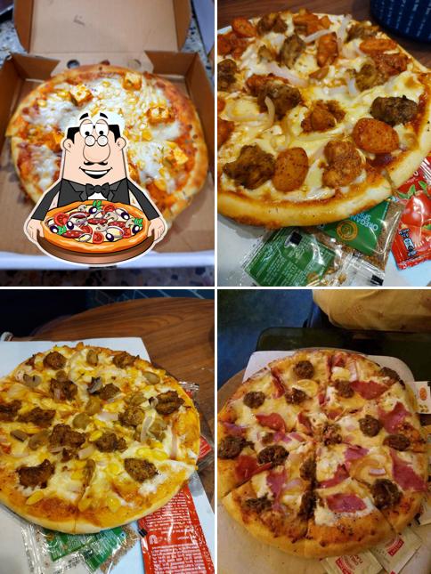 Pick pizza at Robins Pizza Factory