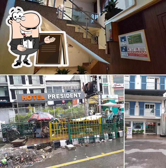 You can get some fresh air outside Hotel President