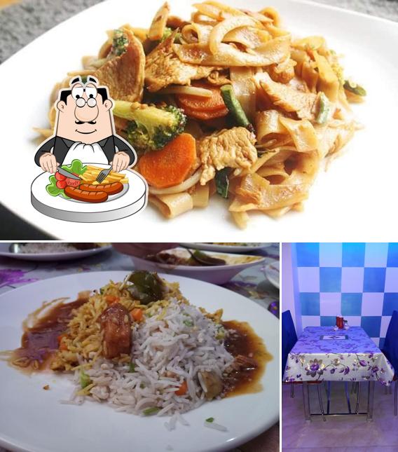 The picture of food and interior at Inn club