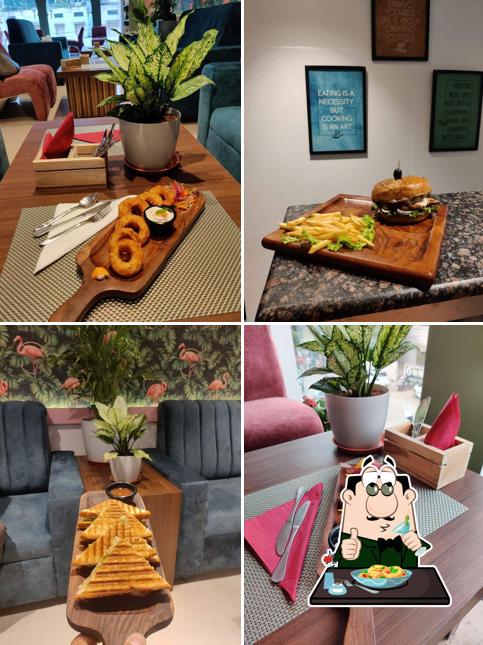 Food at La Flamingo Cafe