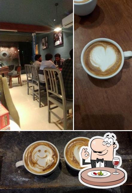 The image of food and interior at The Coffee Times