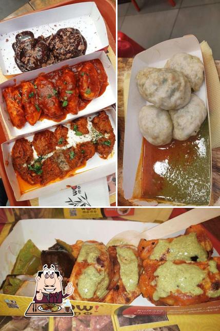 Order meat dishes from the menu