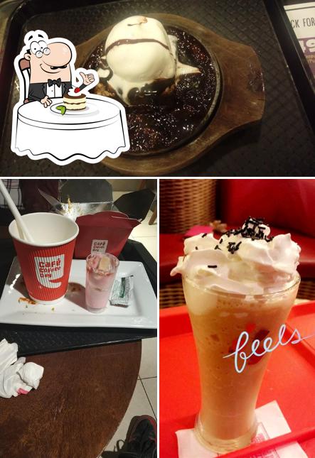 Cafe Coffee Day offers a variety of sweet dishes