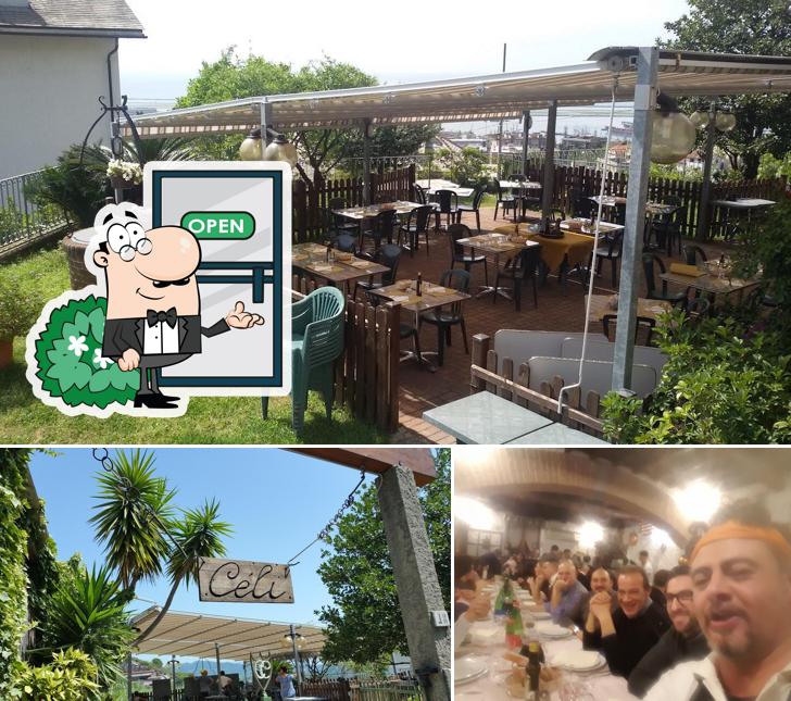 La immagine di esterno e bancone da bar da Da Celi