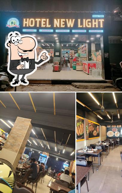 The image of interior and exterior at Hotel New Light