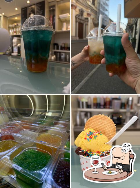 Cibo al Gelateria Nicoli bubble tea