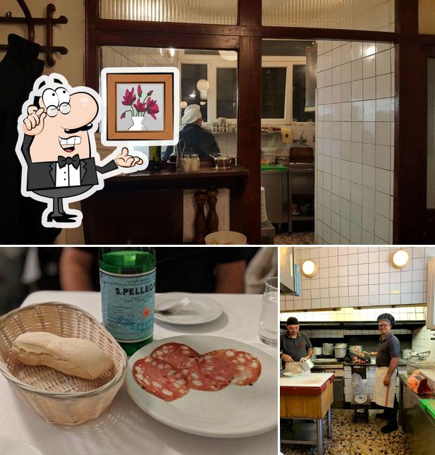 Gli interni di Trattoria Sostanza