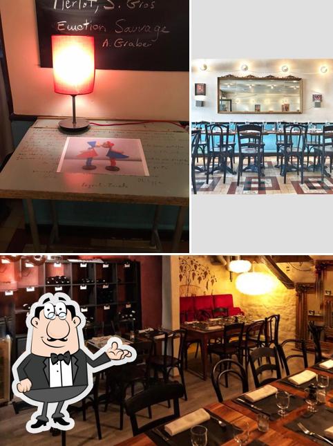 Gli interni di Café du Tessin