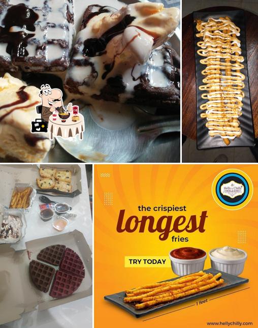 Waffles at Helly & Chilly Cafe, Dehradun
