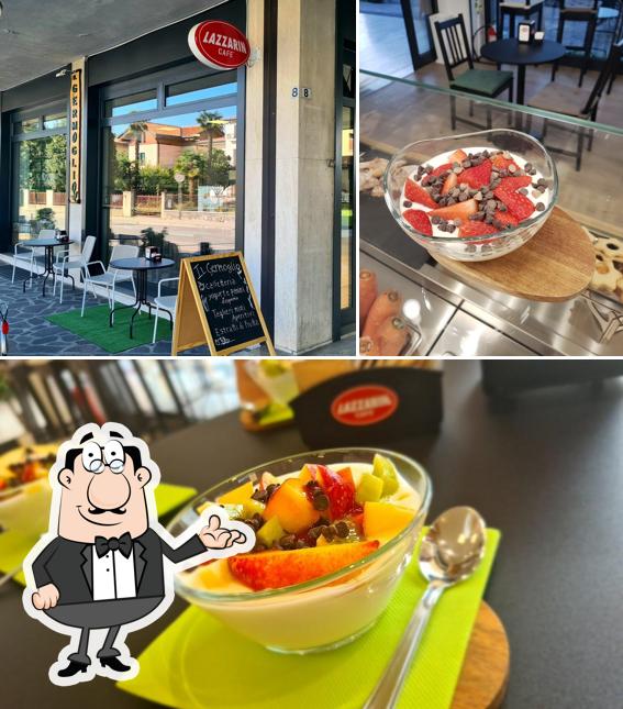 La immagine di interni e cibo da Il Germoglio di Andrea (Bar e negozio bio alimentare)