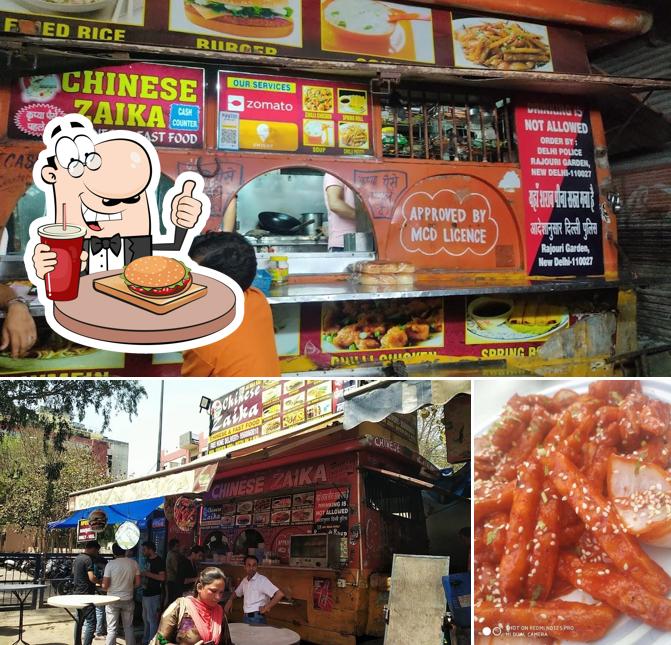 Order a burger at Chinese Zaika