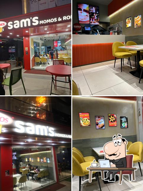 The interior of Sams Momos