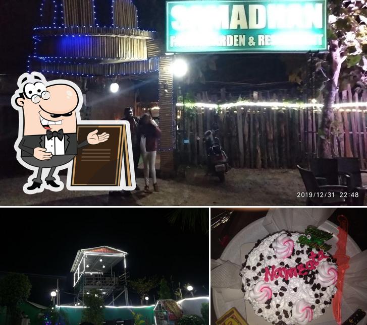 Samadhan Restaurant is distinguished by exterior and cake