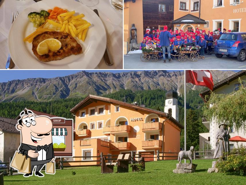 Hotel Landgasthof Staila Fuldera Val Müstair si caratterizza per la esterno e cibo