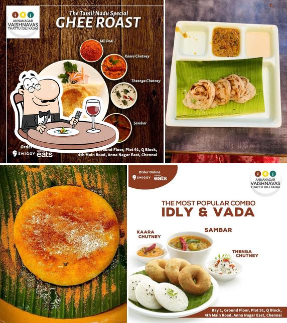 Meals at Annanagar Vaishnavas Thattu Idli Kadai