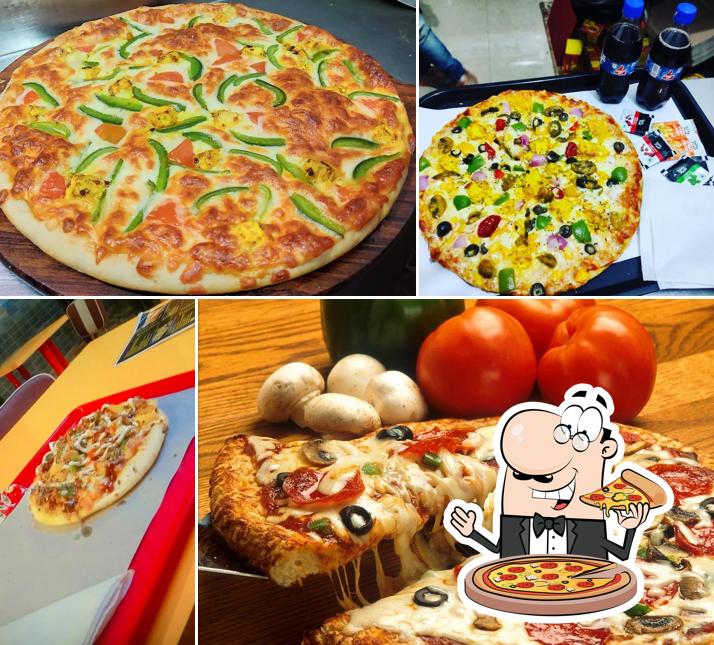 Get pizza at Delicious Pizza