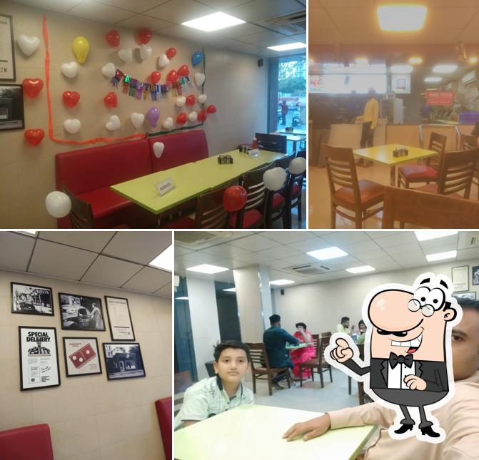 The interior of Domino's Pizza Kalva Chok, Junagadh