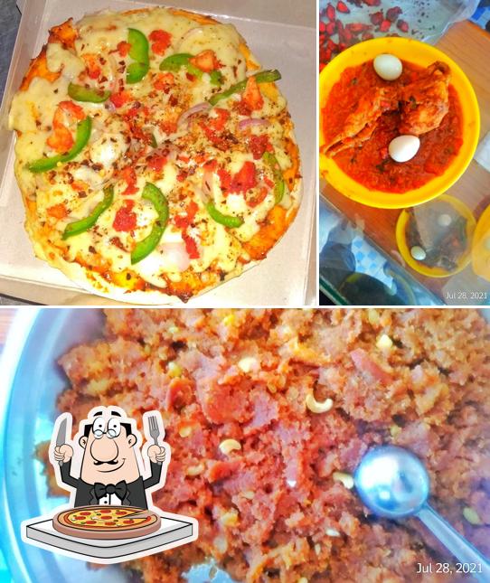 Order pizza at M.A. Restaurant