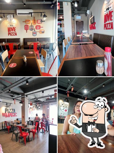 The interior of Pizza Hut Airport Road, Imphal