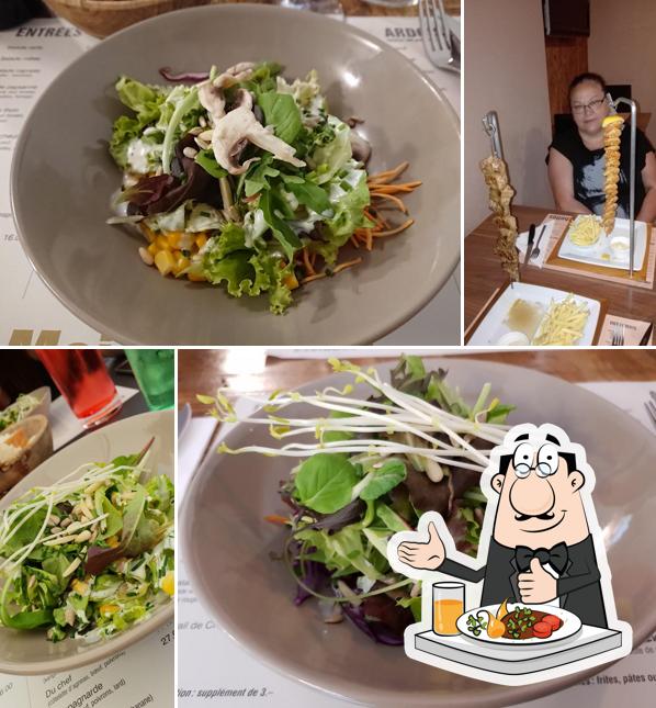 Cibo al Maison des Brochettes, Au Lion d'Or