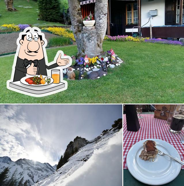 Cibo al Pension Gimmelwald