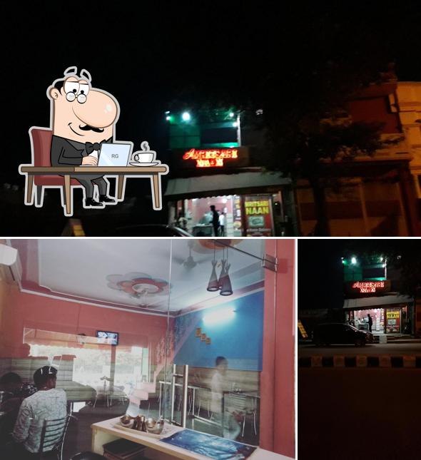 The interior of Amritsari Naan