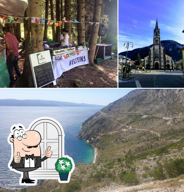 Goditi la vista dall'area esterna di Black Out