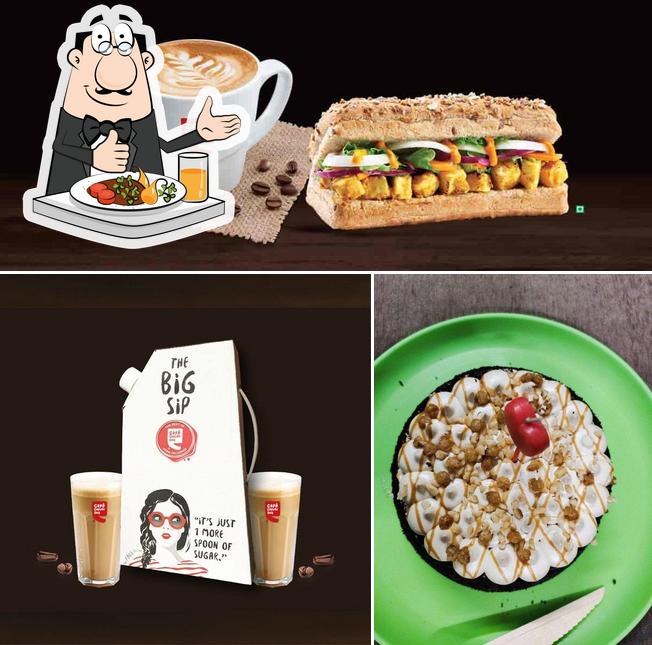 The picture of food and beer at Cafe Coffee Day