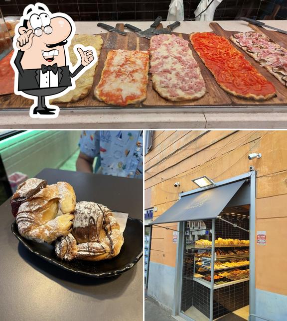 La interni e cibo del ristorante