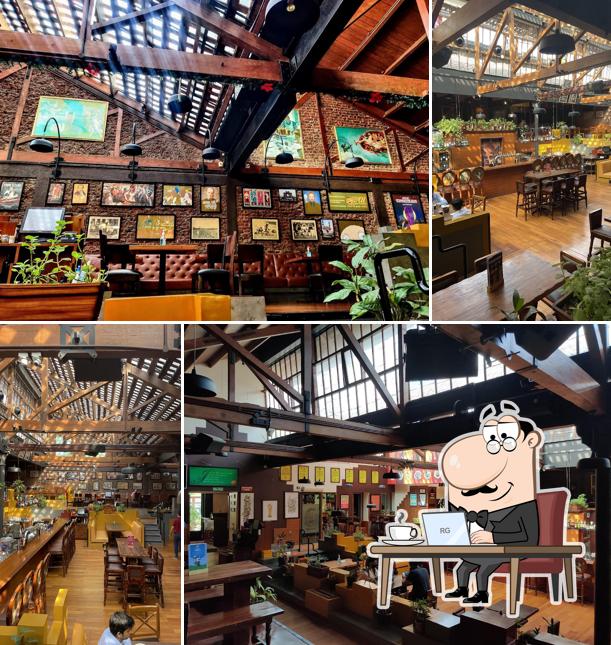 The interior of Toit Mumbai