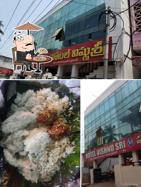 The exterior of Hotel Vishnu Sri