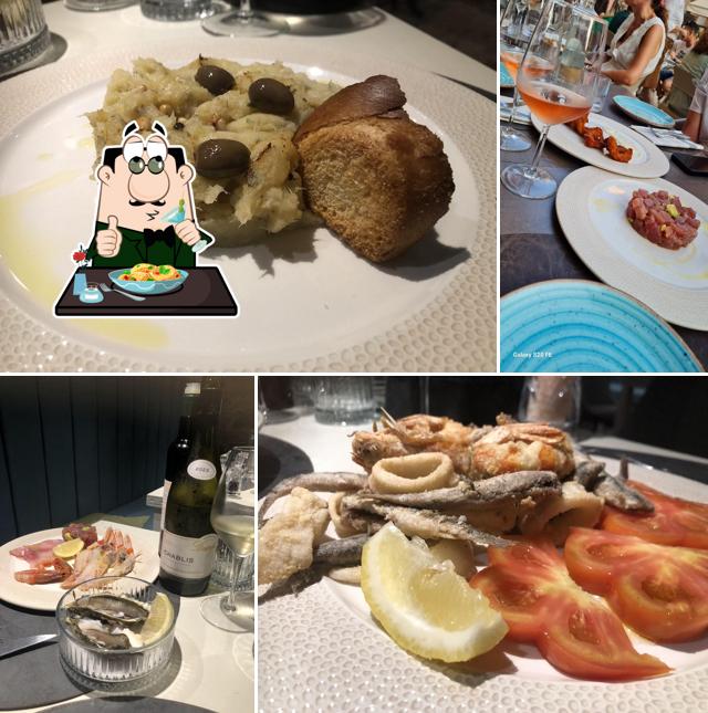 Platti al Ristorante Pesce D'Aprile