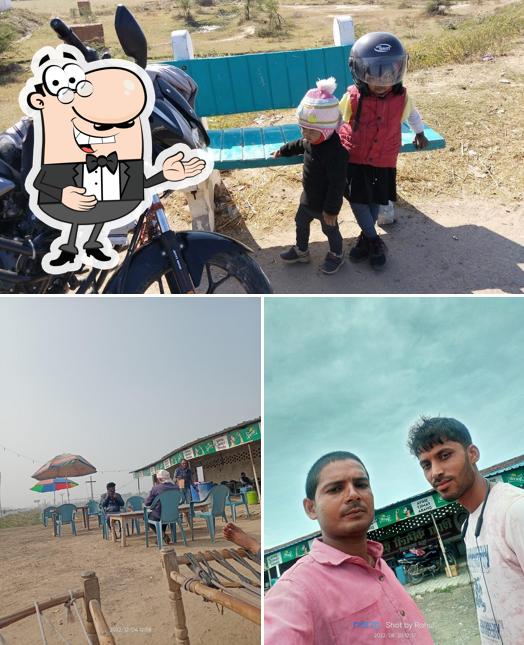 Look at the picture of Shiva family Dhaba