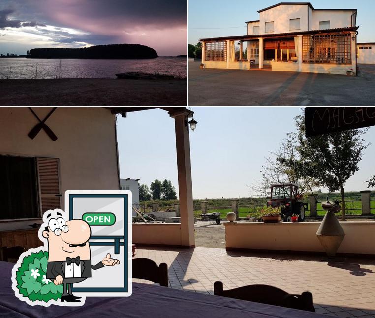 Puoi goderti l'aria fresca dal dehors di Trattoria Magaton sul Po