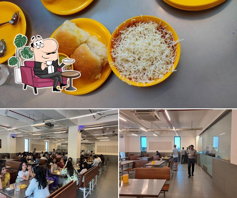 Among various things one can find interior and food at Swati Snacks