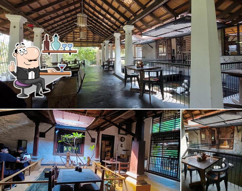 Take a seat at one of the tables at The Mill