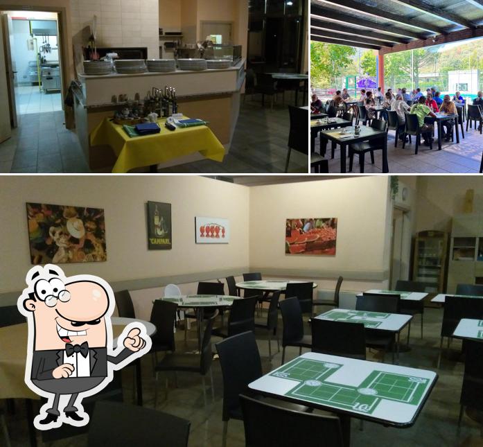 Gli interni di Green Six Canzo, Sport e Pizza